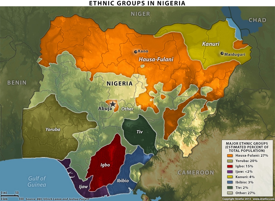 Ethnic Group Distributions Nigerian History and Demographics